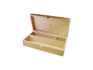 Tekendoos 25x12.5x6.5cm 3 vakken beukenhout - 4