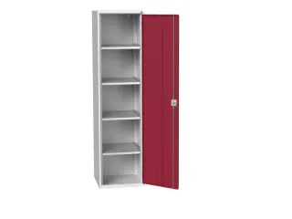 universele kast,HxBxD 2000x525x550mm,4xStalen bodem,draaigrendelslot - 1