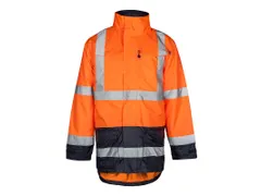 OXXA Alberto 0980 parka maat S fluororanje marineblauw