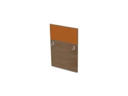 baliepaneel,v. bureau,aanbouw rechts,B 800mm,NT-cherry,BN3005-geel