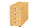 caisson de bureau,HxlxP 720-760x428x800mm,4tiroir(s),poignée rainuré