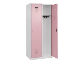 locker,HxBxD 1850x800x500mm,2vak,vak B 400mm,cil.-slot,staand op vloer - 2