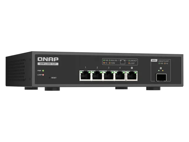 QNAP QSW-L3205-1C4T 4, Managed, 10G Ethernet (100/1000/10000), Full du