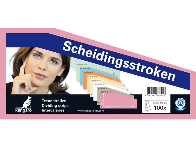 Scheidingsstrook Kangaro 2-gaats 240x105x60mm trapezium 180 grams RC r