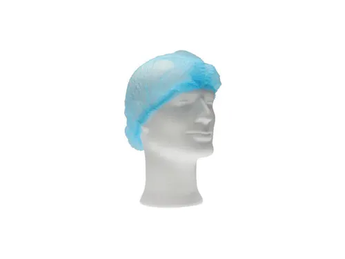 CMT pp non woven Haarnet baret blauw Clip Cap 49 cm maat M 1000 Stuks