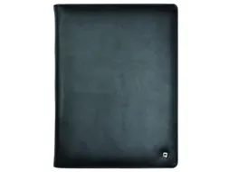 Schrijfmap DESQ A4 leder zwart