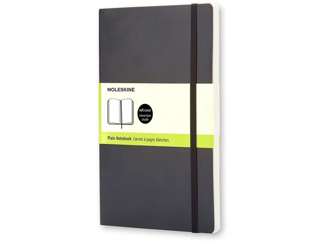Notitieboek Moleskine large 130x210mm blanco soft cover zwart