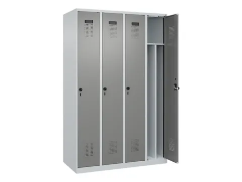 locker voor scheiding van kleding,HxBxD 1850x1200x500mm,4vak