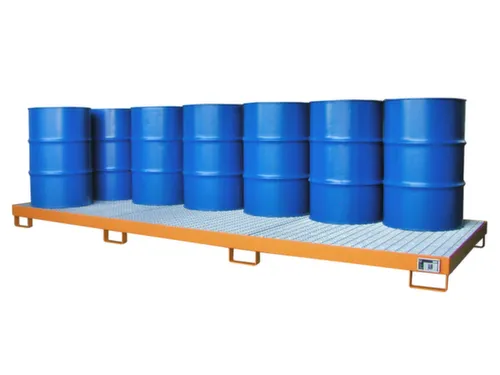opvangbak,v. 12x200l vat,opvangvol. 335l,HxBxD 200x1300x3880mm
