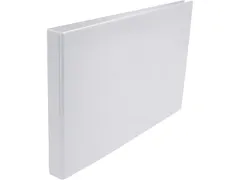 Presentatie ringband Kangaro A3 4 rings D-mech 25mm wit 2 stuks