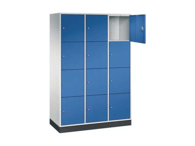 grootvolume-lockersysteem,RAL 7035/RAL 5010,HxBxD 1950x1220x500mm