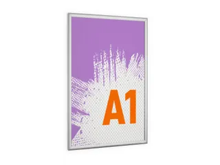 Kliklijst aluminium Outdoor A1 metaal zilver - 1