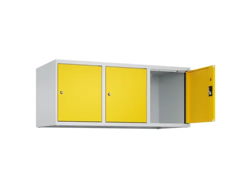 opzetkast,v. locker,3vak.,vak B 400mm,HxBxD 500x1200x500mm