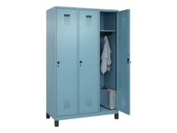 locker,HxBxD 1950x1200x500mm,3vak,vak B 400mm,draaigrendel,voeten