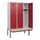 locker met bank,HxBxD 1950x1200x815mm,3vak,vak B 400mm,draaigrendel