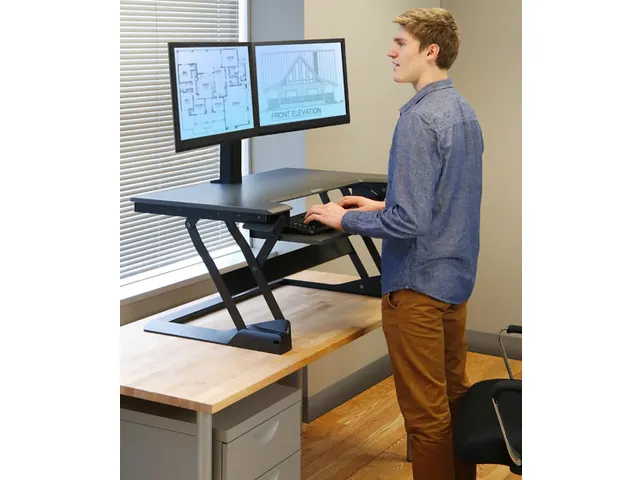 Werkstation Zit-Sta Bureau Converter Workfit Tl Zwart