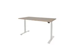 Dextro Basic Zit-sta Bureau Elektrisch 160x80 Hav/kers 25mm Wit