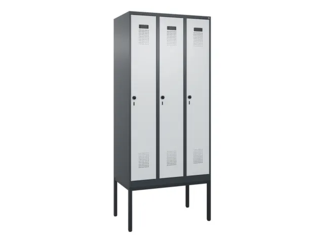 locker voor scheiding van kleding,HxBxD 2120x900x500mm,3vak