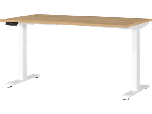 Elektrisch ihv bureau,HxBxD 720-1200x1400x800mm,blad Grandson-eiken