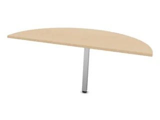 aanbouwtafel,HxBxD 740x1400x700mm,halfrond,NE-esdoorn - 2