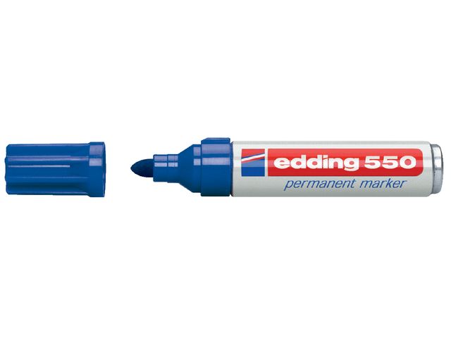 Viltstift edding 550 rond blauw 3-4mm | EddingMarker.nl