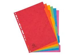 Tabbladen glanskarton 400g 6-delig A4 Assorti 17-gaats