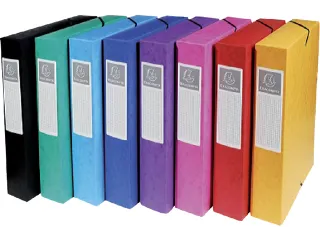 Elastobox Exacompta A4 60mm 600gr Assorti karton - 1