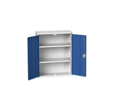 wandkast 1000x800x350mm 2xStalen bodem sokkel Ral 7035 front Ral 5010