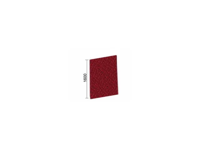 geluidabsorberende scheidingswand,HxBxD 1800x800x41mm,wand stof,rood