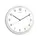 Wandklok MAUL Sprint RC Ø30x5cm kunststof wit/wit incl batterij