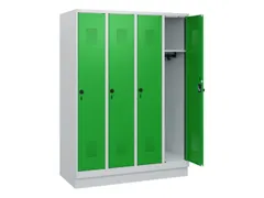 schoollocker,HxBxD 1630x1200x500mm,4vak,vak B 300mm,draaigrendel