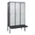 locker met bank,HxBxD 2120x1200x815mm,3vak,vak B 400mm,draaigrendel
