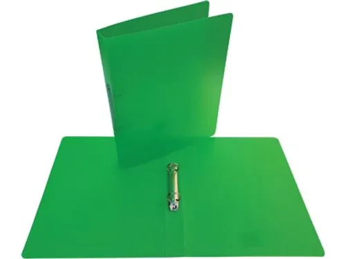 ringmap, voor ft A4, uit PP, 2 ringen van 25mm, transparant gro