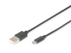 USB-aansluitkabel A - micro B mannelijk/mannelijk 1,8m 2.0 compatibel