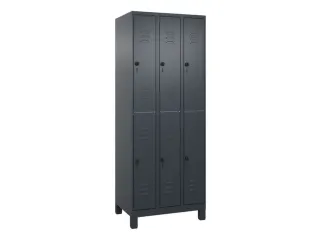 dubbeldekse locker,HxBxD 1950x750x500mm,3x2vak.,vak B 250mm - 1