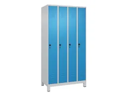 locker,HxBxD 1950x1000x500mm,4vak,vak B 250mm,draaigrendel,voeten
