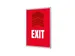 Kliklijst A1 complete set met print "EXIT" Rood