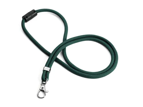 Textielkoord Gerecycled PET Met Karabijnhaak Groen 10 Stuks