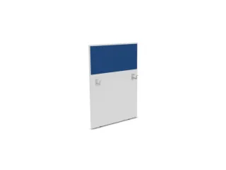 baliepaneel,v. bureau,aanbouw links,B 800mm,Bl-wit,BN6016-blauw - 1