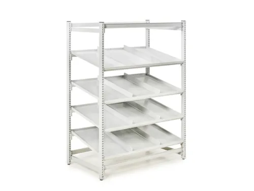 Kanban-stelling,grondveld,HxBxD 1860x1385x805mm,veldl. 700kg