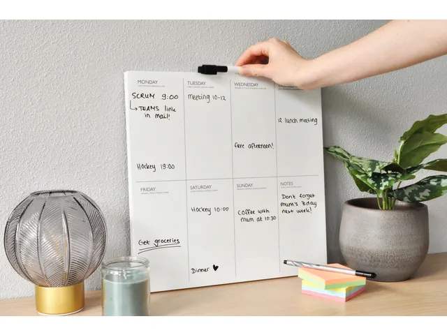 Planbord Desq week 35x35cm magnetisch