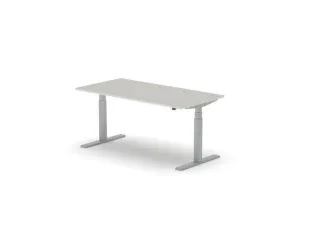 Elektrisch ihv bureau,HxBxD 650-1310x1600x800mm,blad lichtgrijs - 1