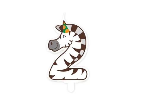 Jungle candle 2 Zebra