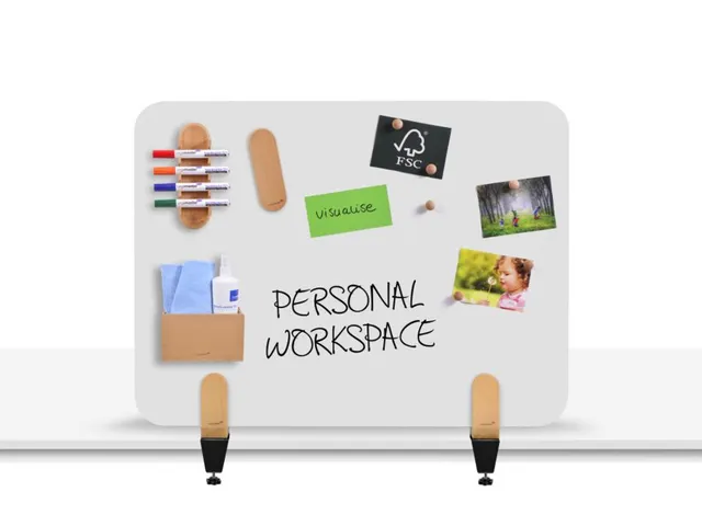 Bureauscherm Elements whiteboard 60x80cm klemmen