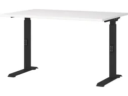In hoogte verstelbaar bureau,HxBxD 680-910x1200x800mm,blad wit