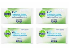 Hygiënische verfrissingsdoekjes Dettol Wipes 2-in-1 Voordeelbundel