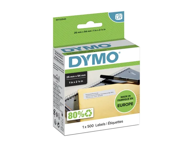 Etiket Dymo 11352 Labelprint Retouradres 25x54mm