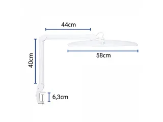 Werkpleklamp LED MAULexplore dimbaar Wit met tafelklem - 4