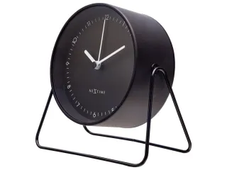 Wekker Nextime Berlin Table 14x13 cm zwart metaal - 4