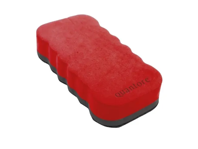 Whiteboardwisser Quantore magnetisch rood
